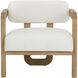 Madrone Rustic Oak / Heather Ivory Tweed Lounge Chair